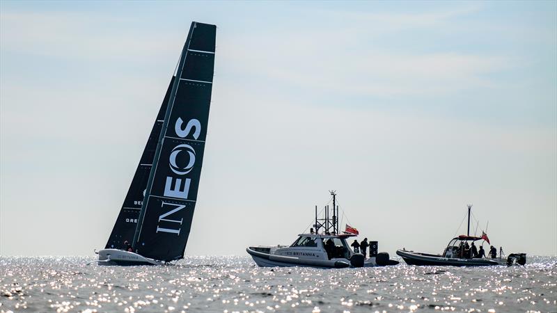 Athena - AC40-2 - INEOS Britannia - AC40 - Day 10 -  March 13, 2023 - photo © Ugo Fonolla / America's Cup