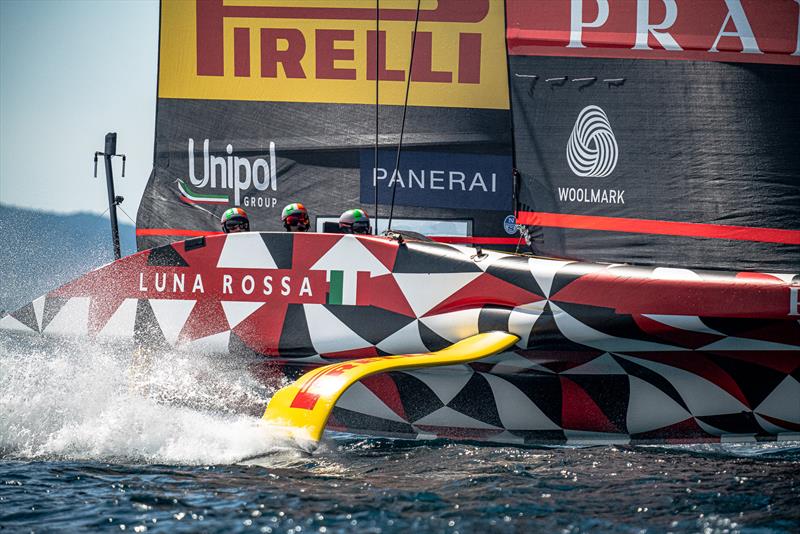 Luna Rossa Prada Pirelli -  LEQ12 - Day 45 - March 25, 2023 - Cagliari photo copyright Ivo Rovira / America's Cup taken at Circolo della Vela Sicilia and featuring the AC40 class