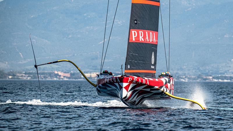 Luna Rossa Prada Pirelli -  LEQ12 - Day 45 - March 25, 2023 - Cagliari photo copyright Ivo Rovira / America's Cup taken at Circolo della Vela Sicilia and featuring the AC40 class