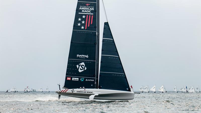 American Magic - AC40 - Day 16 -  April 1, 2023 photo copyright Paul Todd/America's Cup taken at New York Yacht Club and featuring the AC40 class