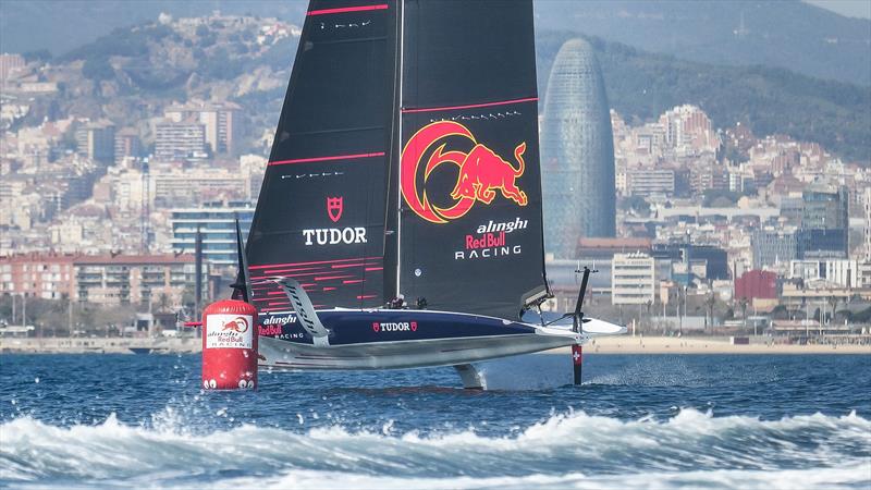 AC40 OD - Alinghi Red Bull Racing - March 30, 2023 - Barcelona - Day 13 photo copyright Alex Carabi / America's Cup taken at Société Nautique de Genève and featuring the AC40 class