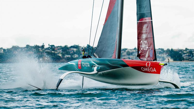 Emirates Team New Zealand - AC40 - LEQ12 - Day 24, May 23, 2023 photo copyright Adam Mustill / America's Cup taken at Royal New Zealand Yacht Squadron and featuring the AC40 class