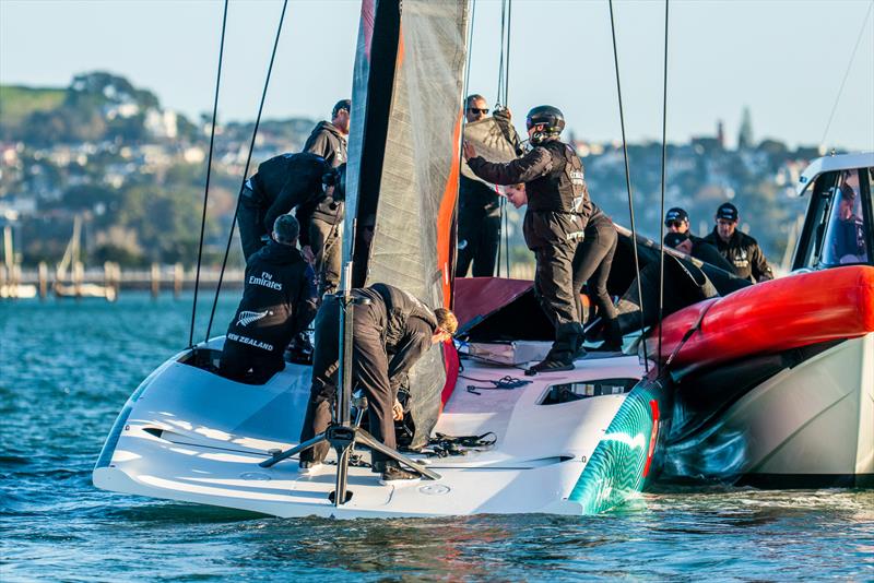 Emirates Team New Zealand - AC40 - Day 6, May 24, 2023 - photo © Adam Mustill / America's Cup