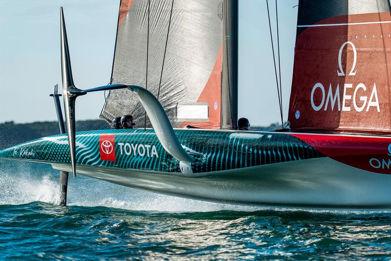 Emirates Team New Zealand - AC40 - Day 6, May 24, 2023 photo copyright Adam Mustill / America's Cup taken at Royal New Zealand Yacht Squadron and featuring the AC40 class