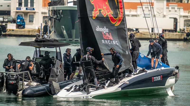 Alinghi Red Bull Racing - LEQ12 - Day 28, May 29, 2023 photo copyright Alex Carabi / America's Cup taken at Yacht Club de Genève and featuring the AC40 class