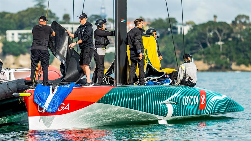 Emirates Team New Zealand - LEQ12 - Day 28, May 30, 2023 - Match racing  - AC40-OD vs LEQ12 - photo © Adam Mustill / America's Cup