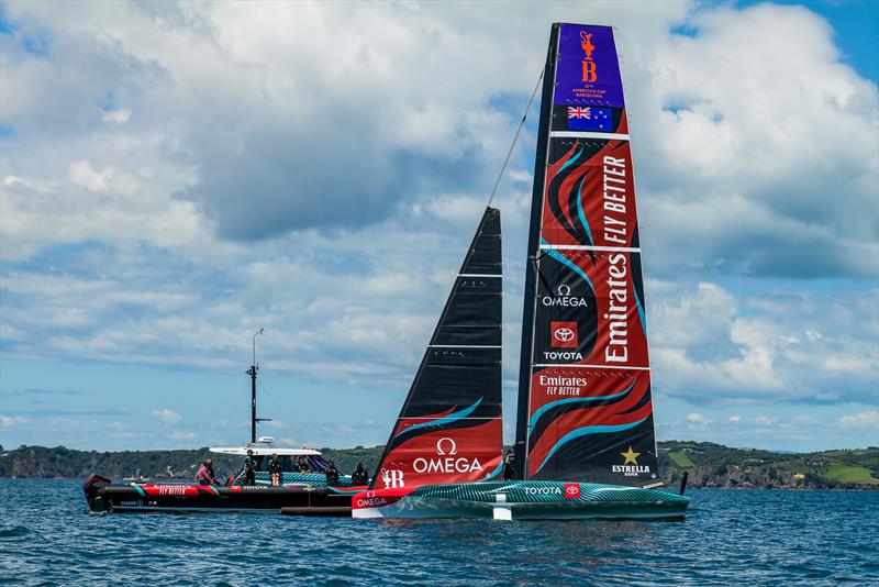 Emirates Team New Zealand - AC40 - Day 32 - Auckland - November 10, 2023 photo copyright Sam Thom/America's Cup taken at Royal New Zealand Yacht Squadron and featuring the AC40 class