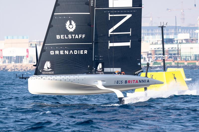 INEOS Britannia - Day 2 - Preliminary Regatta - Jeddah, Saudi Arabia - December 1, 2023 photo copyright Ian Roman / America's Cup taken at Jeddah Yacht Club and featuring the AC40 class