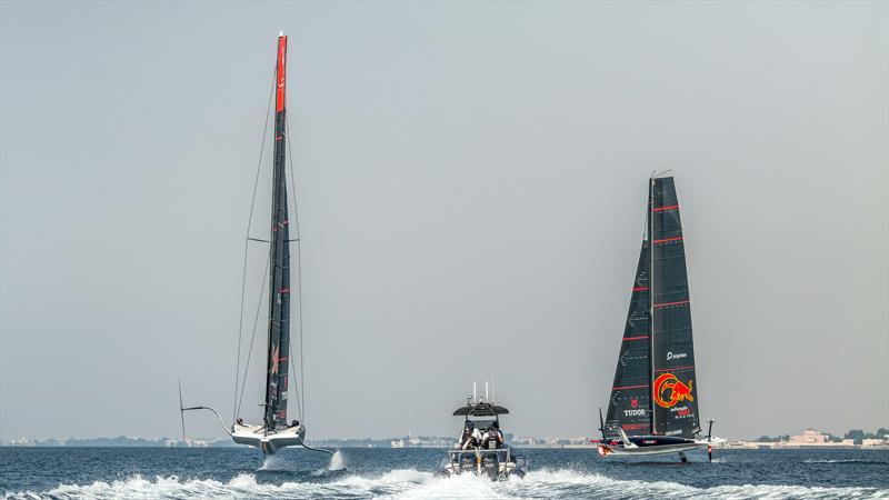 Alinghi Red Bull Racing - AC40/LEQ12 - Day 64 - December 3, 2023 - Jeddah, Saudi Arabia - photo © Alex Carabi / America's Cup