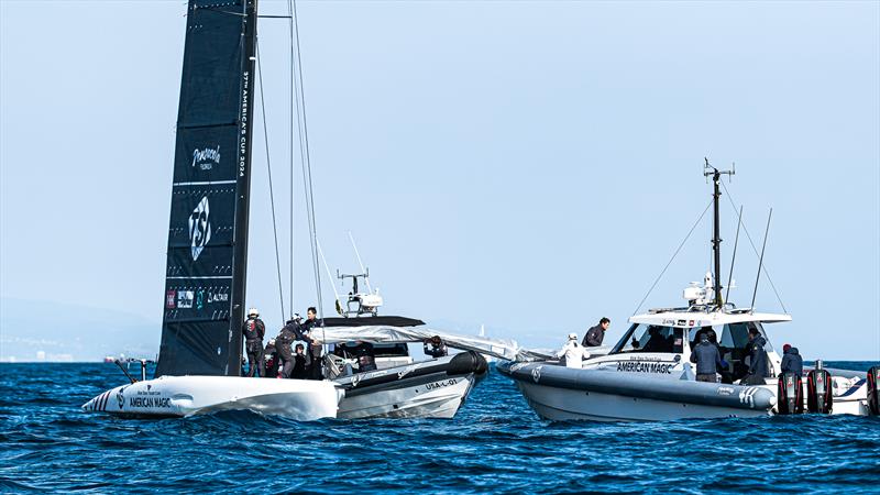 American Magic - AC40 - Day 94 - February 20, 2024 - Barcelona photo copyright Ugo Fonolla / America's Cup taken at New York Yacht Club and featuring the AC40 class