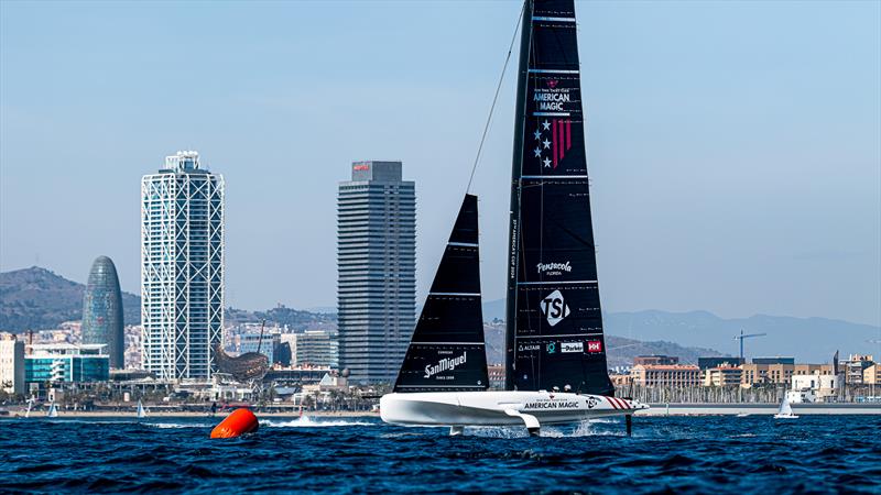 American Magic - AC40 - Day 94 - February 20, 2024 - Barcelona photo copyright Ugo Fonolla / America's Cup taken at New York Yacht Club and featuring the AC40 class