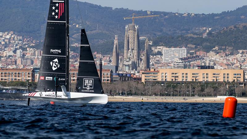 American Magic - AC40 - Day 95 - February 21, 2024 - Barcelona photo copyright Ugo Fonolla / America's Cup taken at New York Yacht Club and featuring the AC40 class