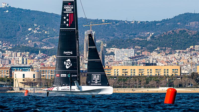 American Magic - AC40 - Day 95 - February 21, 2024 - Barcelona - photo © Ugo Fonolla / America's Cup