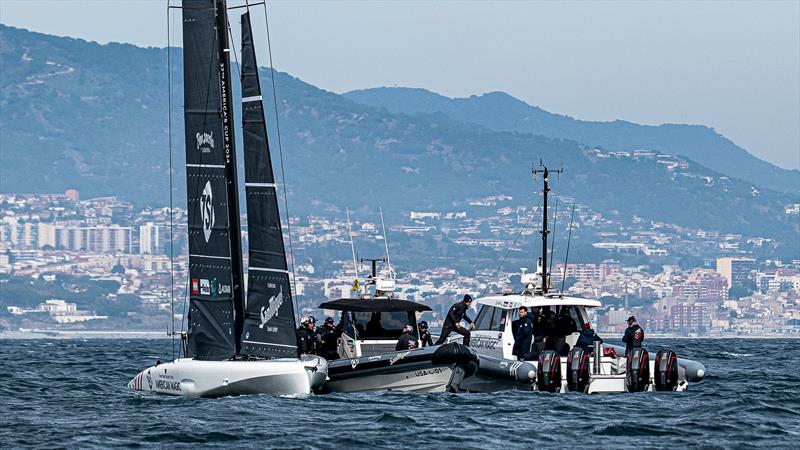 American Magic - AC40 - Day 95 - February 21, 2024 - Barcelona photo copyright Ugo Fonolla / America's Cup taken at New York Yacht Club and featuring the AC40 class