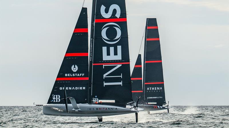 INEOS Britannia - AC40 - Day 34 - February 16, 2024 - Barcelona photo copyright Paul Todd/America's Cup taken at Royal Yacht Squadron and featuring the AC40 class