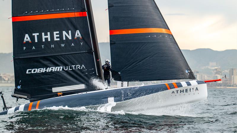 INEOS Britannia - AC40 - Day 34 - February 16, 2024 - Barcelona photo copyright Paul Todd/America's Cup taken at Royal Yacht Squadron and featuring the AC40 class