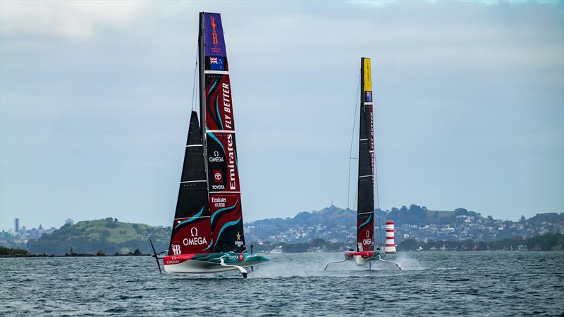 Emirates Team New Zealand - AC40 - Day 77 - May 17, 2024 - Auckland photo copyright Sam Thom/America's Cup taken at Royal New Zealand Yacht Squadron and featuring the AC40 class