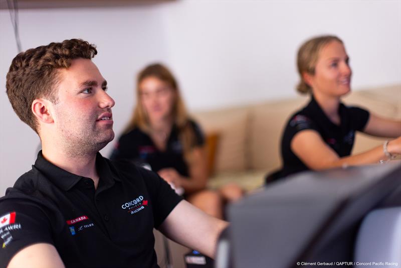 Concord Pacific Racing squad training - Andrew Wood (far background out of focus, Mariah Millen - right out of focus, Georgia Lewin-LaFrance) - photo © Concord Pacific Racing