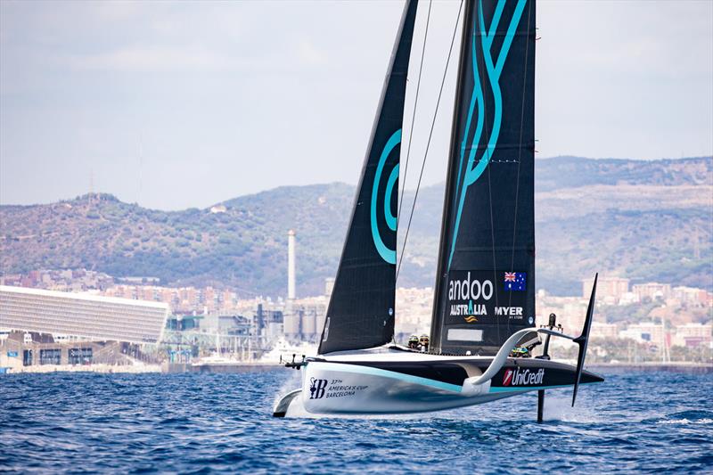 America's Cup - Andoo Team Australia photo copyright Nic Douglass @sailorgirlHQ taken at  and featuring the AC40 class