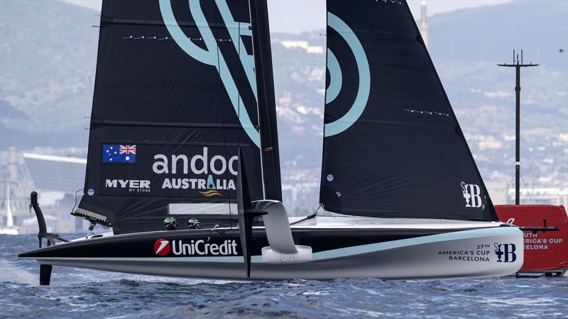Andoo Team Australia Youth Team on Day 6 - Group B - UniCredit Youth America's Cup - September 23, 2024 - Barcelona photo copyright David Maynard / www.alleycatphotographer.com taken at  and featuring the AC40 class