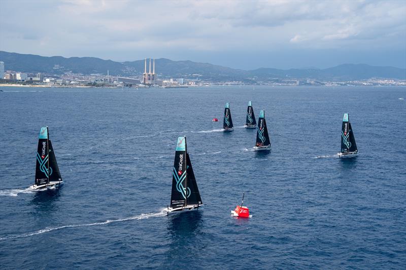  UniCredit Youth America's Cup, Practice Race - September 17, 2024 photo copyright Ian Roman / America's Cup taken at Real Club Nautico de Barcelona and featuring the AC40 class
