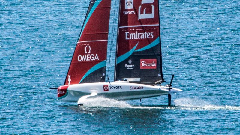 Emirates Team New Zealand sailing off Auckland's North Shore - October 17, 2025 photo copyright Richard Gladwell - Sail-World.com/nz taken at Royal New Zealand Yacht Squadron and featuring the AC40 class