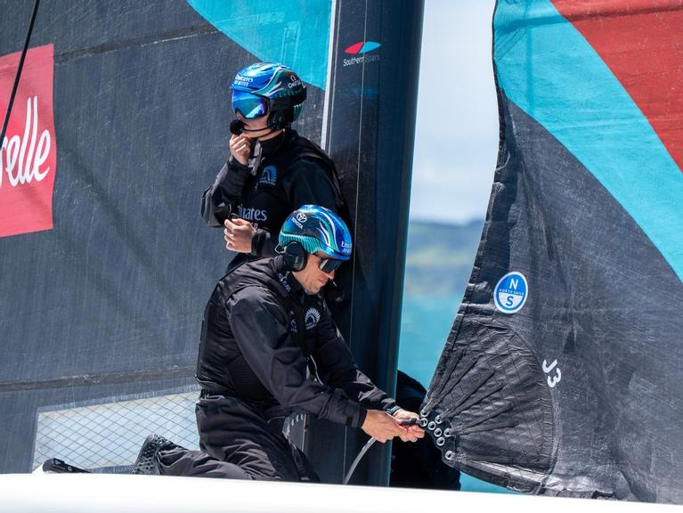 Emirates Team New Zealand sail their AC40 in Auckland - photo © James Somerset/ Emirates Team New Zealand