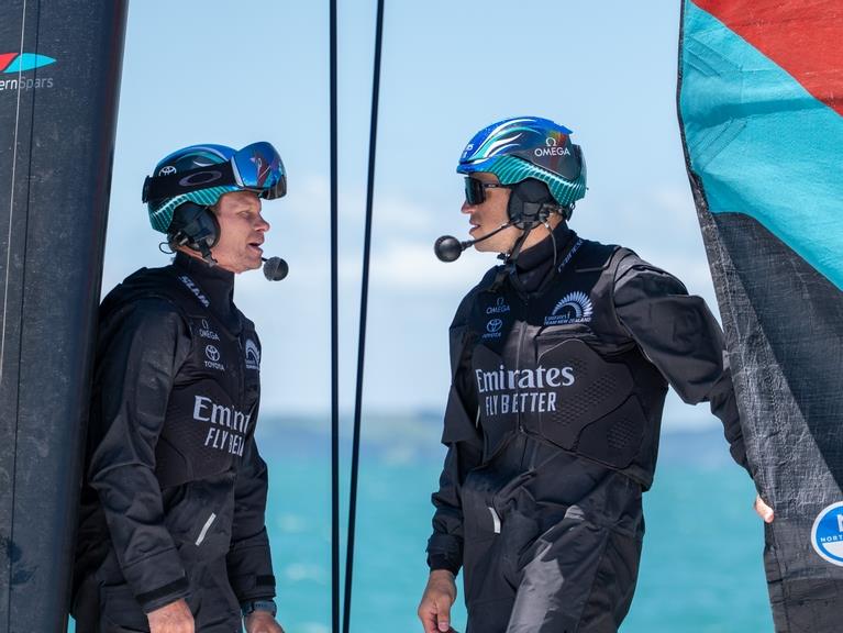 Emirates Team New Zealand sail their AC40 in Auckland - photo © James Somerset/ Emirates Team New Zealand