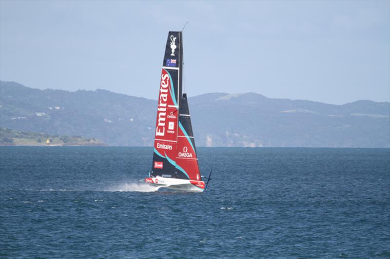 Emirates Team NZ - AC40 returns - two boat training - Auckland - November 20, 2025 photo copyright Richard Gladwell - Sail-World.com/nz taken at Royal New Zealand Yacht Squadron and featuring the AC40 class