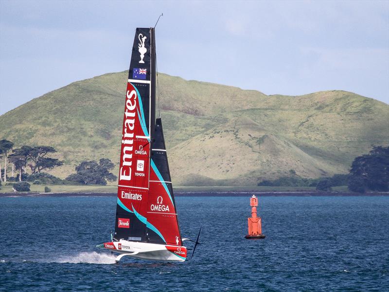 Emirates Team NZ - AC40 returns - two boat training - Auckland - November 20, 2025 photo copyright Richard Gladwell - Sail-World.com/nz taken at Royal New Zealand Yacht Squadron and featuring the AC40 class