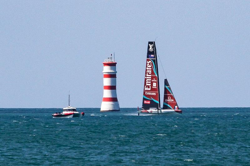 Emirates Team New Zealand - Solo testing - AC40 - Auckland - January 29, 2026 - photo © Richard Gladwell - Sail-World.com/nz
