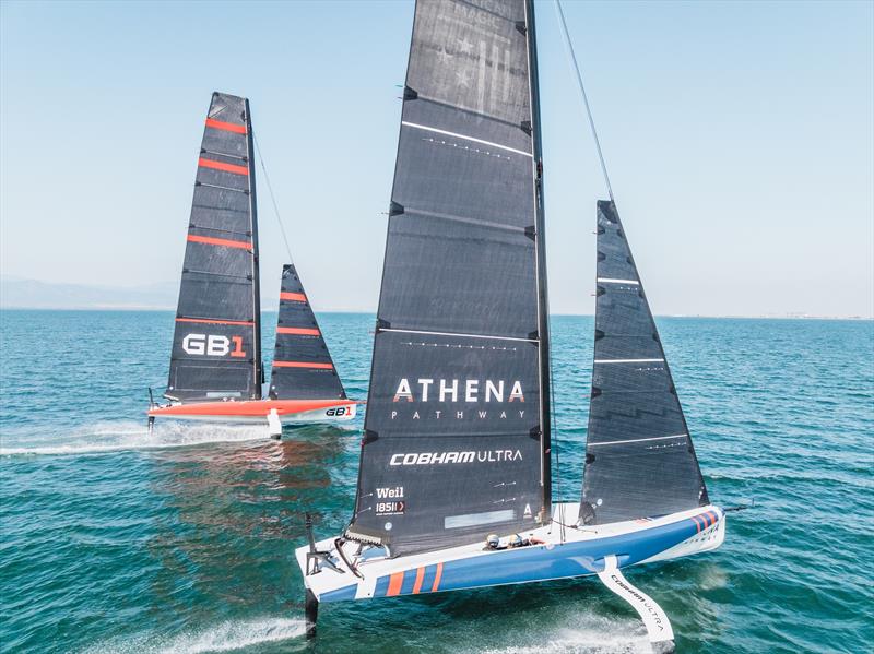 GB1 - AC 40 training - Cagliari - March 24, 2026 photo copyright C. Gregory / GB1 taken at Royal Yacht Squadron and featuring the AC40 class