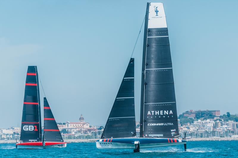 GB1 and Athena Pathway have been training together in Cagliari ahead of their first head-to-head battle at the Preliminary Regatta Sardinia photo copyright Cameron Gregory taken at  and featuring the AC40 class