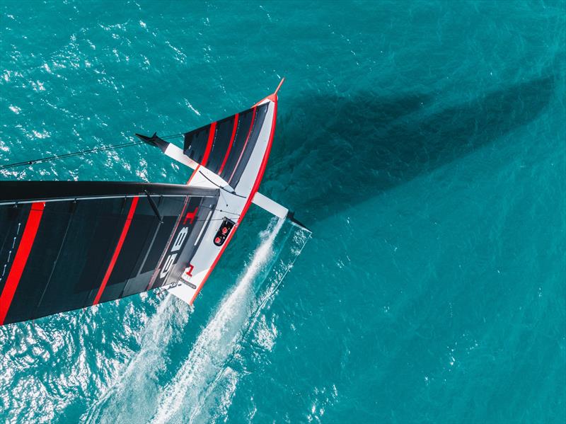 GB1 training in the AC40 in Cagliari - photo © Cameron Gregory