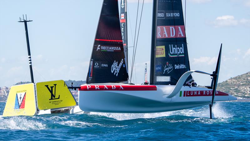 Luna RossaFleet Practice - Preliminary Regatta Sardinia - Louis Vuitton 38th America's Cup -  - photo © Ian Roman / America's Cup