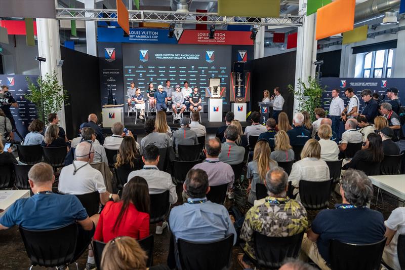 Media Conference - Louis Vuitton 38th America's Cup - Preliminary Regatta Sardinia - May 21, 2026 - photo © ACP Media