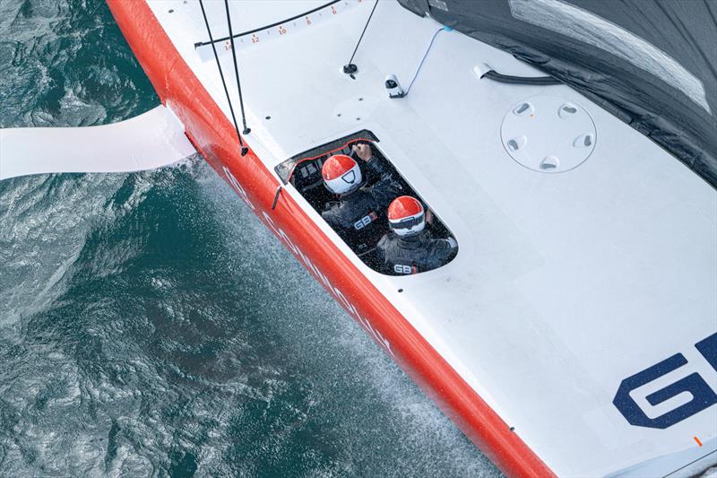 GB1 on day 1 - Louis Vuitton 38th America's Cup - Preliminary Regatta Sardinia - May 22, 2026 - photo © Ricardo Pinto