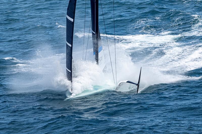La Roche-Posay on day 1 - Louis Vuitton 38th America's Cup - Preliminary Regatta Sardinia - May 22, 2026 - photo © Ricardo Pinto