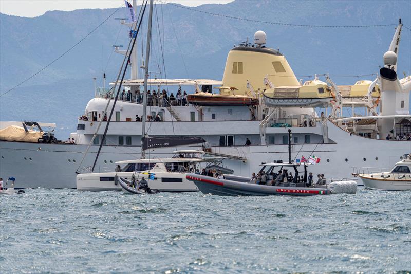 Spectators on day 1 - Louis Vuitton 38th America's Cup - Preliminary Regatta Sardinia - May 22, 2026 - photo © Ian Roman