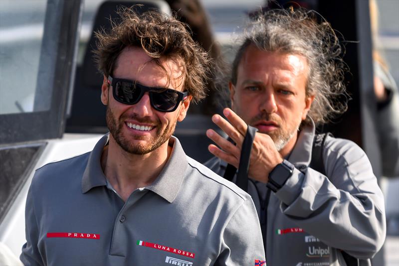 Marco Gradoni arrives on day 1 - Louis Vuitton 38th America's Cup - Preliminary Regatta Sardinia - May 22, 2026 photo copyright David Maynard / www.alleycatphotographer.com taken at Circolo Canottieri Napoli and featuring the AC40 class