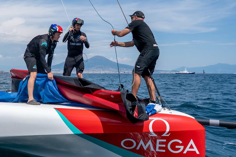 ETNZ - First sail in Naples - AC40 - July 6, 2026 - photo © Ian Roman / America's Cup