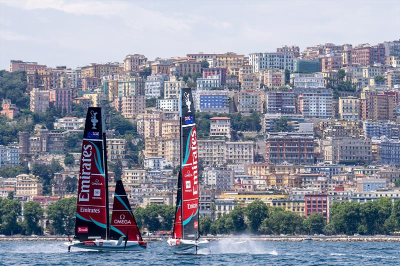 ETNZ - First sail in Naples - AC40 - July 6, 2026 - photo © Ian Roman / America's Cup