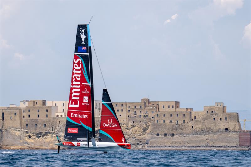 ETNZ - First sail in Naples - AC40 - July 6, 2026 - photo © Ian Roman / America's Cup