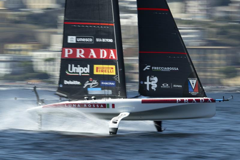 Luna Rossa - Practice Racing - Day 2 - Louis Vuitton America's Cup - Preliminary Regatta Naples - September 24, 2026 - photo © Ricardo Pinto / America's Cup