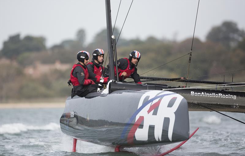 The Ben Ainslie Racing AC45 photo copyright Mark Lloyd / Lloyd Images taken at  and featuring the AC45 class