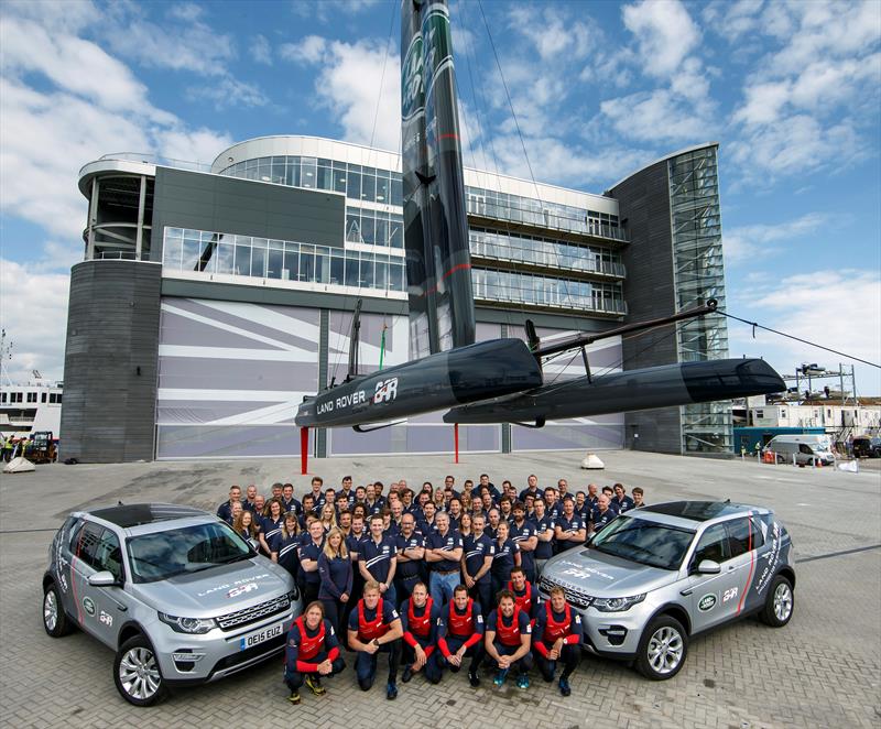 Land Rover BAR fully operational from their new Portsmouth home photo copyright Nick Dimbleby taken at  and featuring the AC45 class