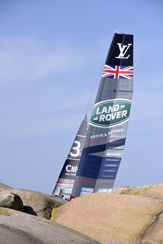 Land Rover BAR on day 1 at Louis Vuitton America's Cup World Series Gothenburg photo copyright Rick Tomlinson / www.rick-tomlinson.com taken at  and featuring the AC45 class