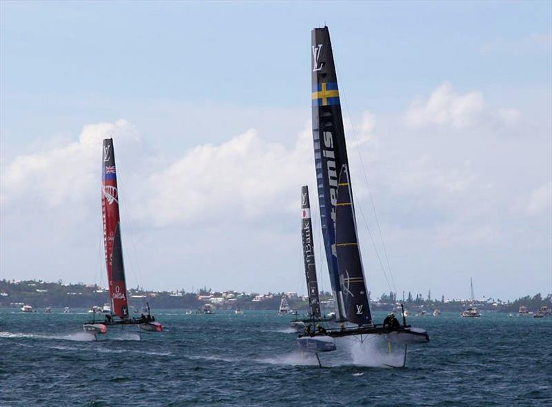 Super Sunday at Louis Vuitton America's Cup World Series Bermuda photo copyright Rob Melotti taken at  and featuring the AC45 class