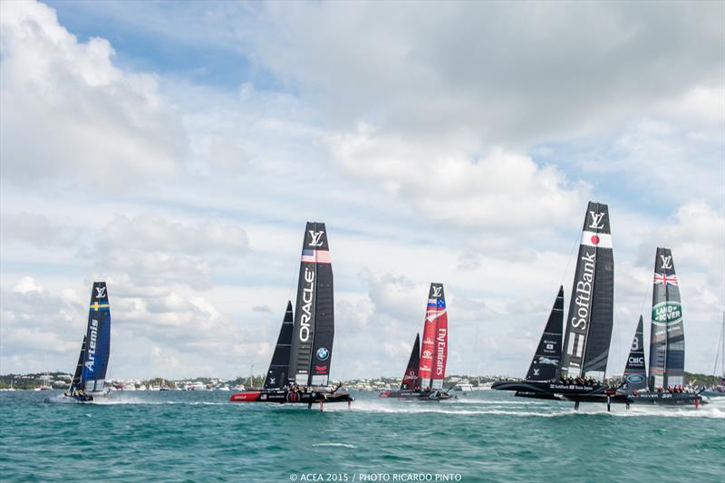 Super Sunday at Louis Vuitton America's Cup World Series Bermuda photo copyright ACEA 2015 / Ricardo Pinto taken at  and featuring the AC45 class