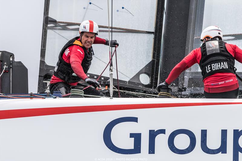 Groupama Team France at Louis Vuitton America's Cup World Series Chicago photo copyright Ricardo Pinto taken at  and featuring the AC45 class